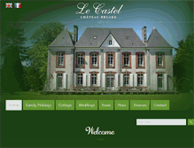 Tablet Screenshot of le-castel-normandy.com